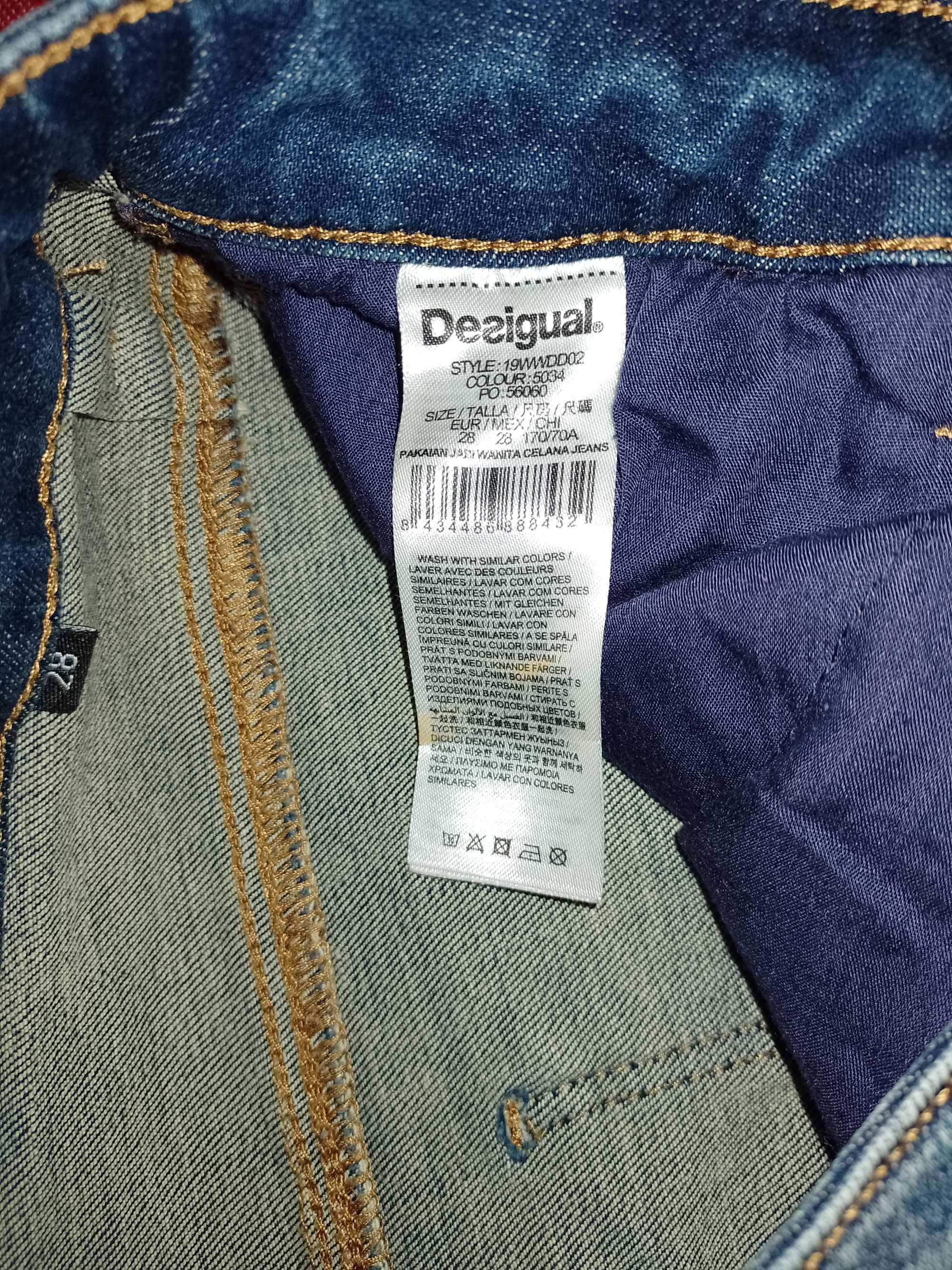 Spodnie damskie jeans Desigual rozmiar XS