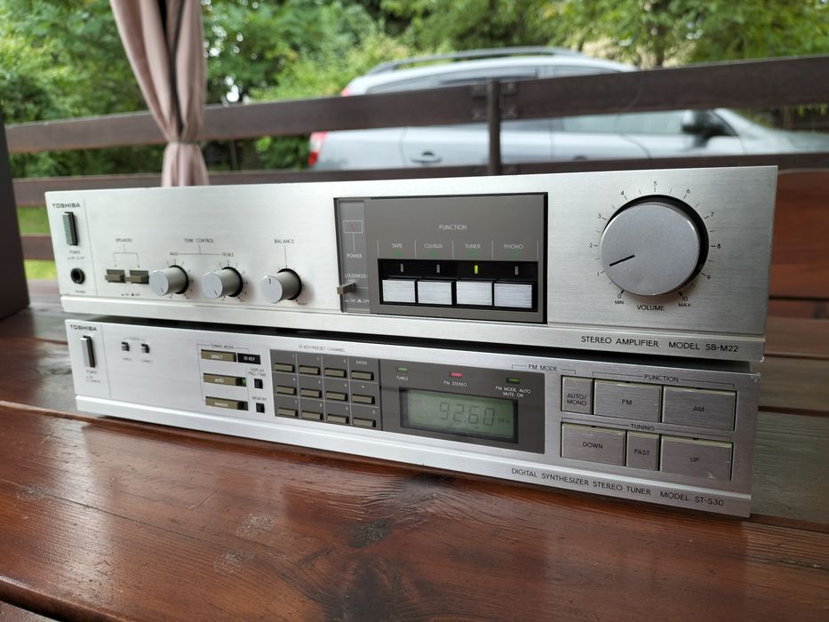 Toshiba SB-m22 + tuner st-s30 wieża vintage