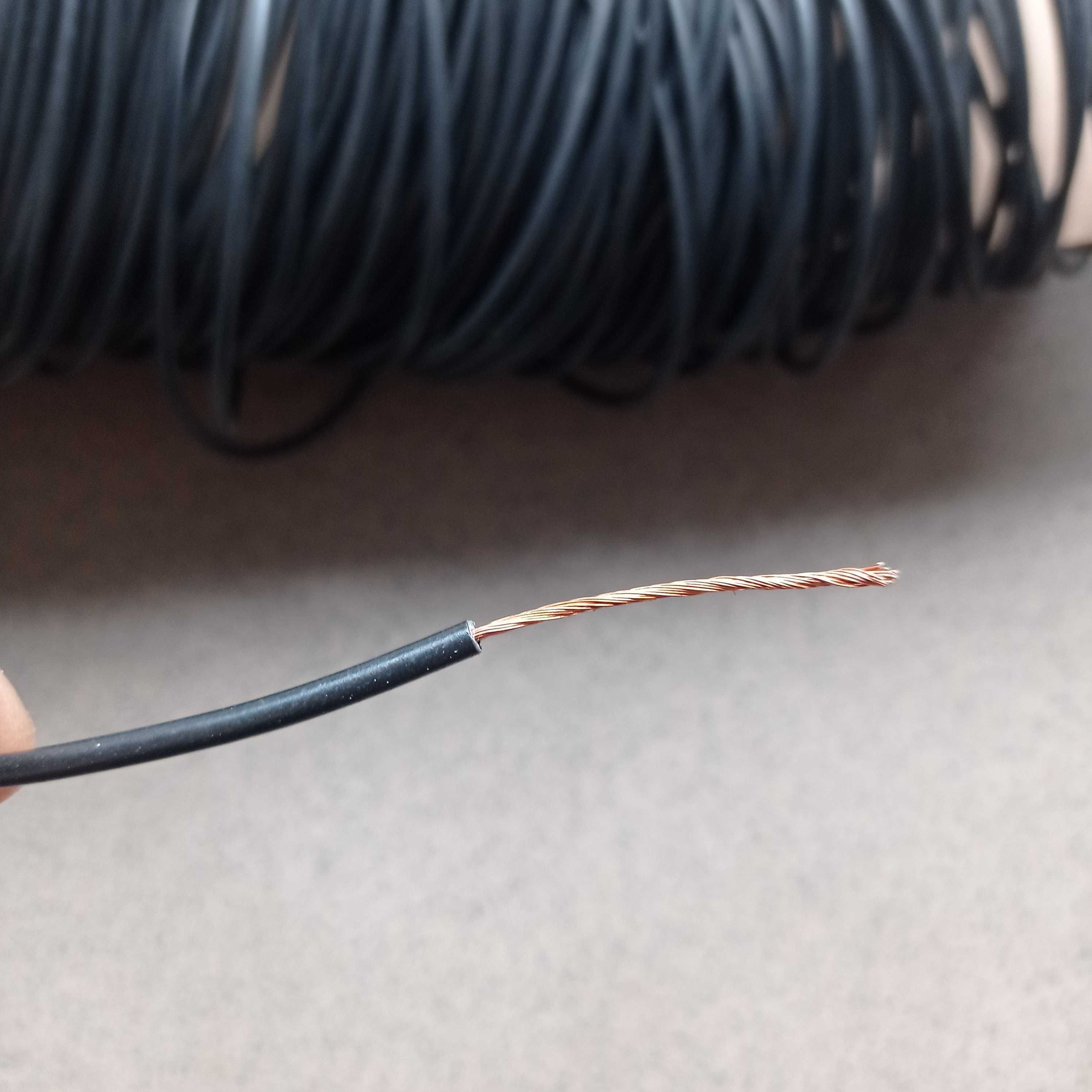 Przewód linka kabel jednożyłowy LGY 1mm2 czarny 1 mm 1x1 120 metrów