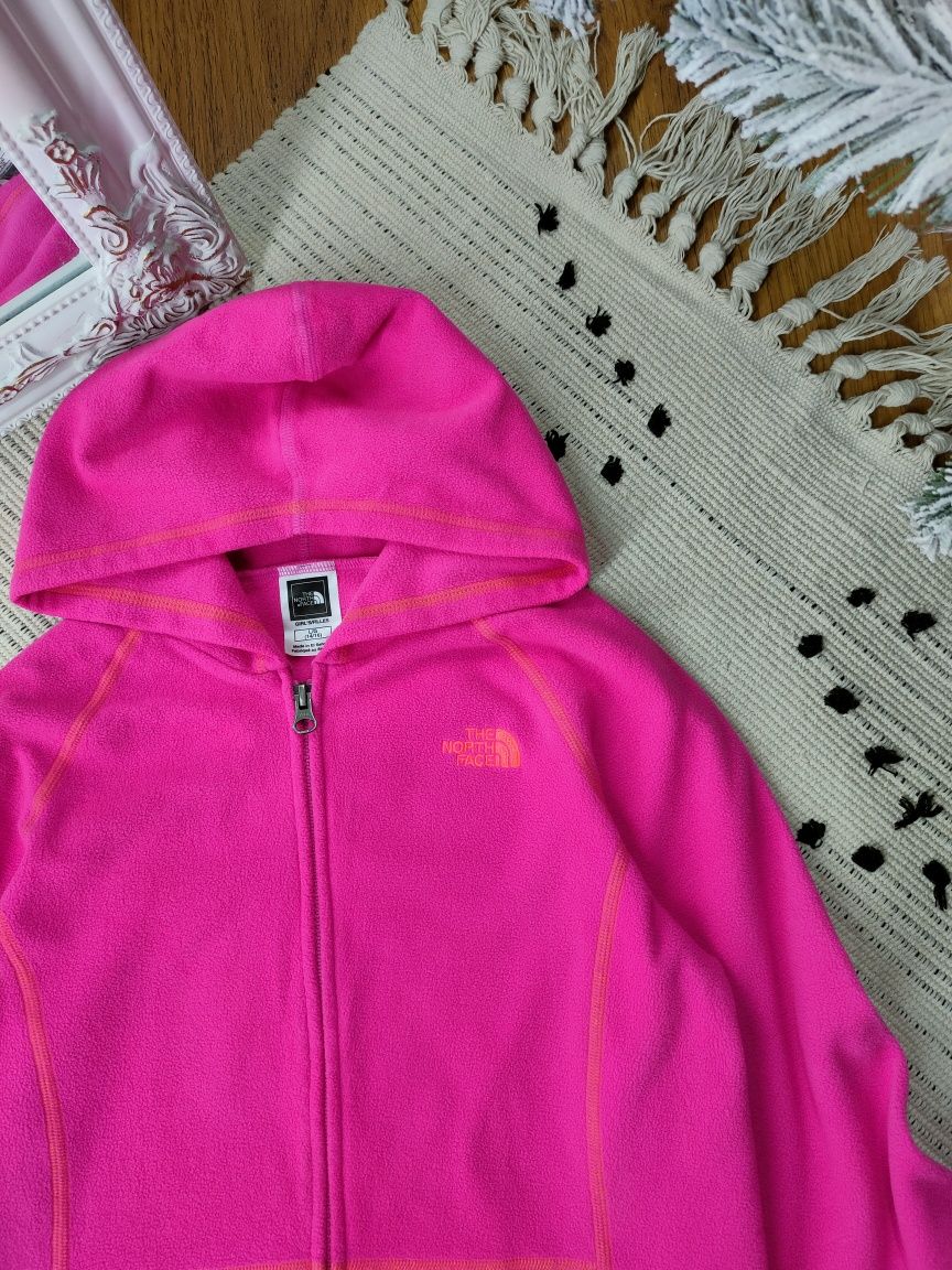 Флисовая кофта худи на змейке The north face