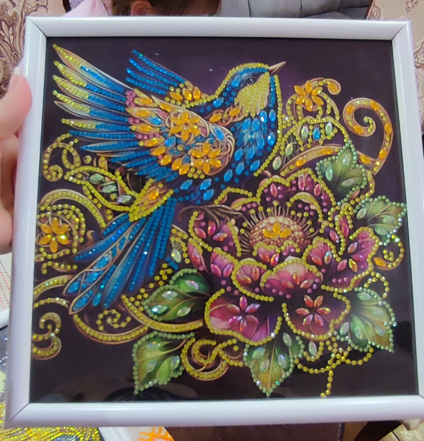 Картина, букет, алмазна мозаїка