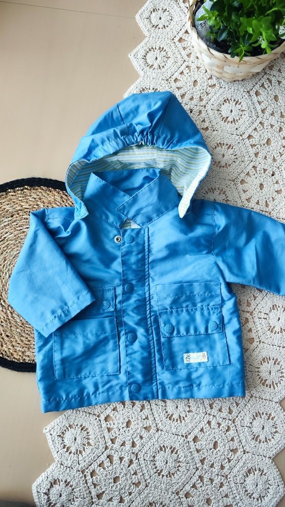 Wiosenna kurtka dla niemowlaka lekka błękitna kurtka 62-68 usa
