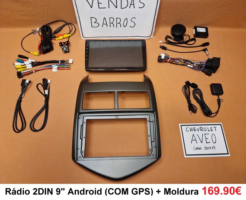Rádio 2DIN • CHEVROLET • Aveo • Captiva • Trax • Orlando • Android