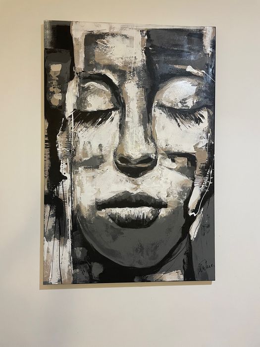 Obraz nowoczesny twarz akryl 90x60 cm