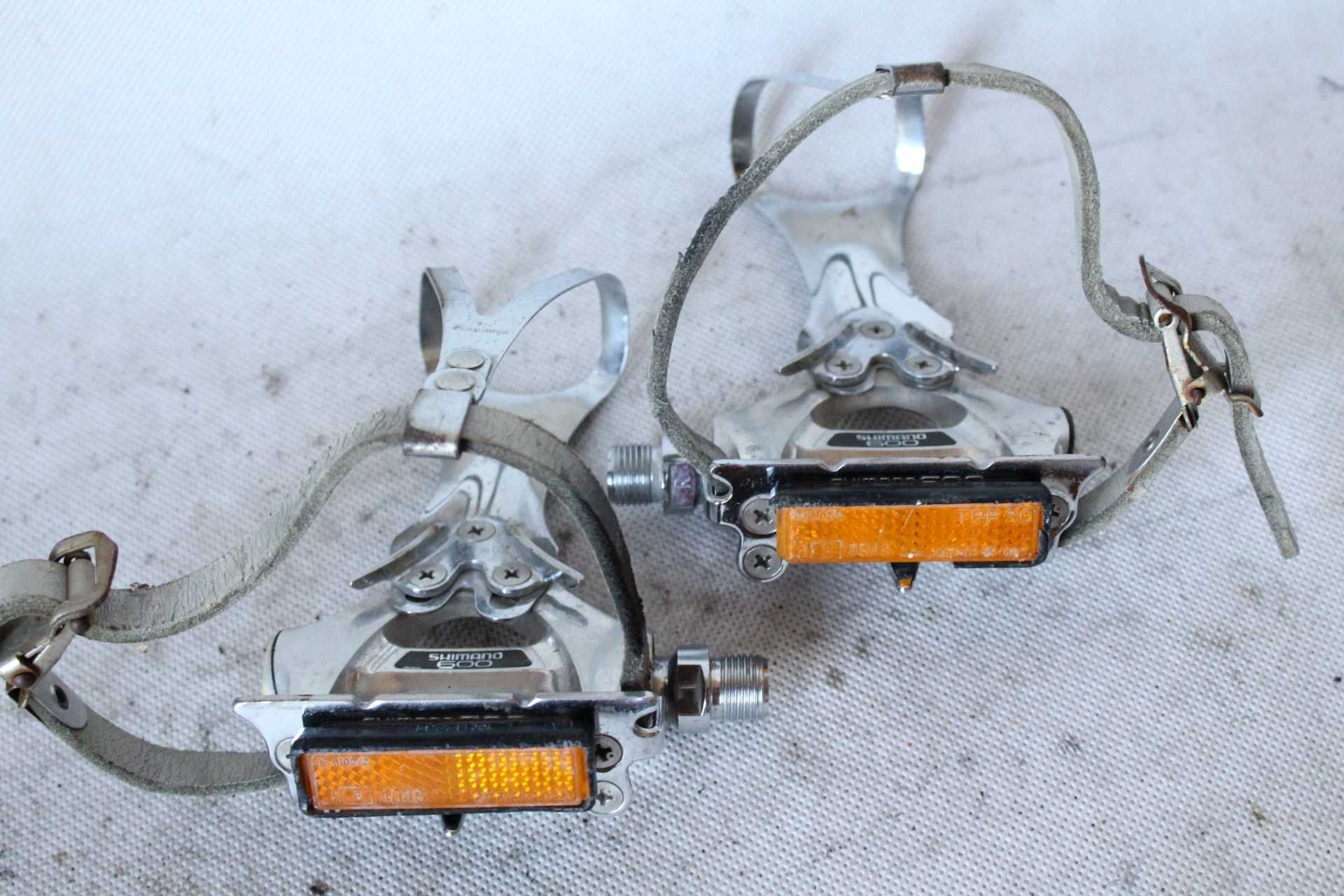 pedały shimano 600 PD-6207 noski paski retro kolarzówka JAPAN cp5