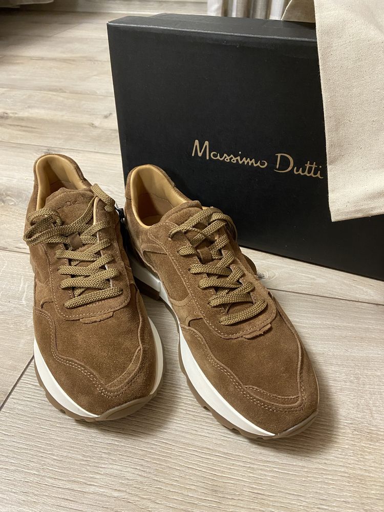 Кросівки Massimo Dutti, натуральна замша, шкіра, 41р