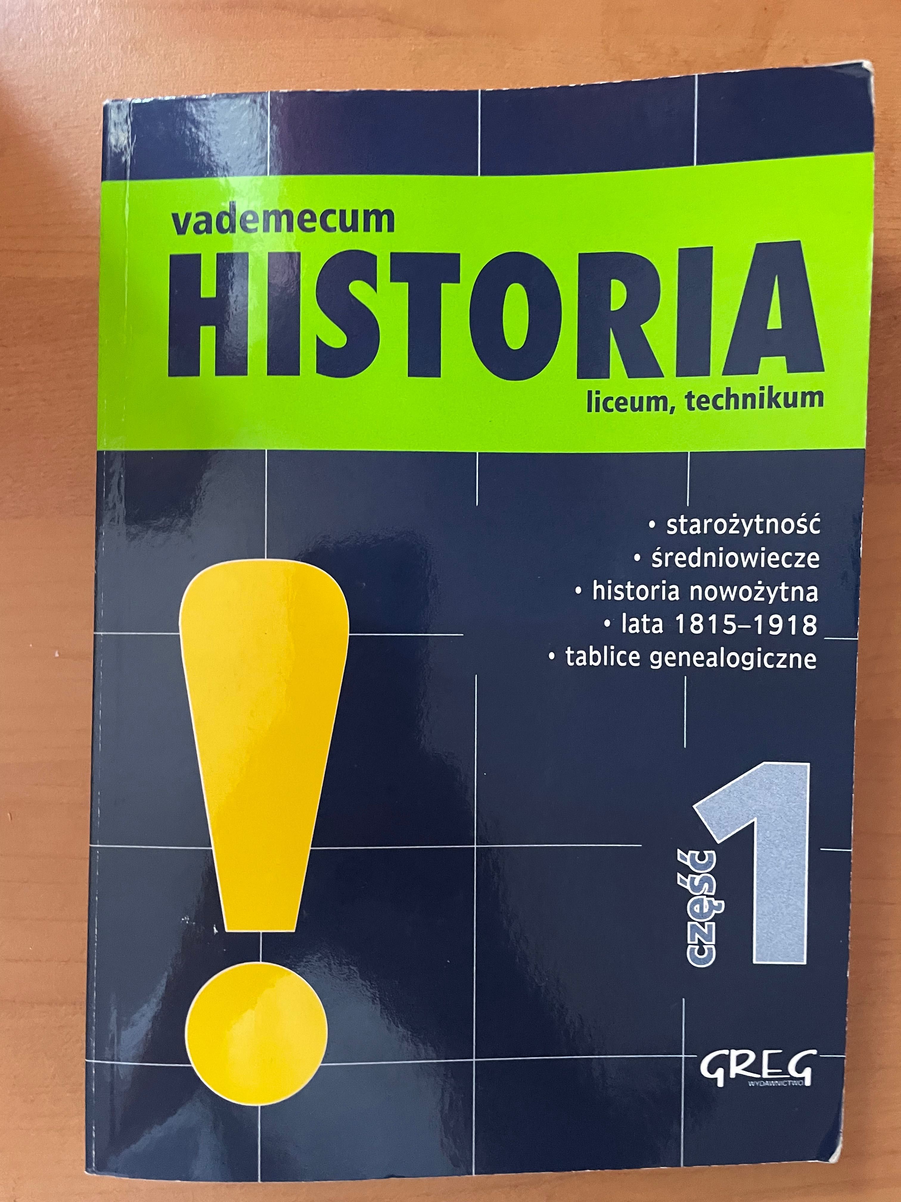 Vademecum Historia liceum technikum część 1 GREG