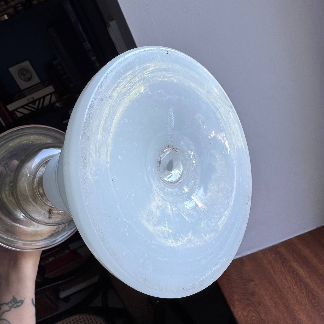 Lampa naftowa Szklana PKP XIX pocz XX wieku