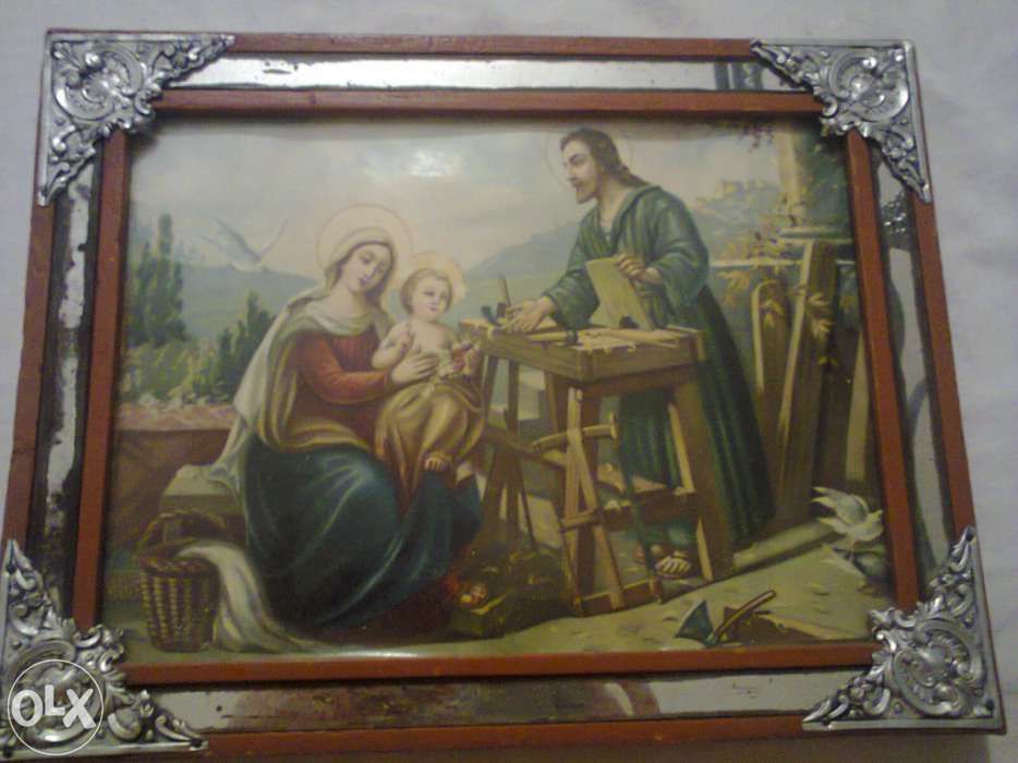 Quadro de José e Maria