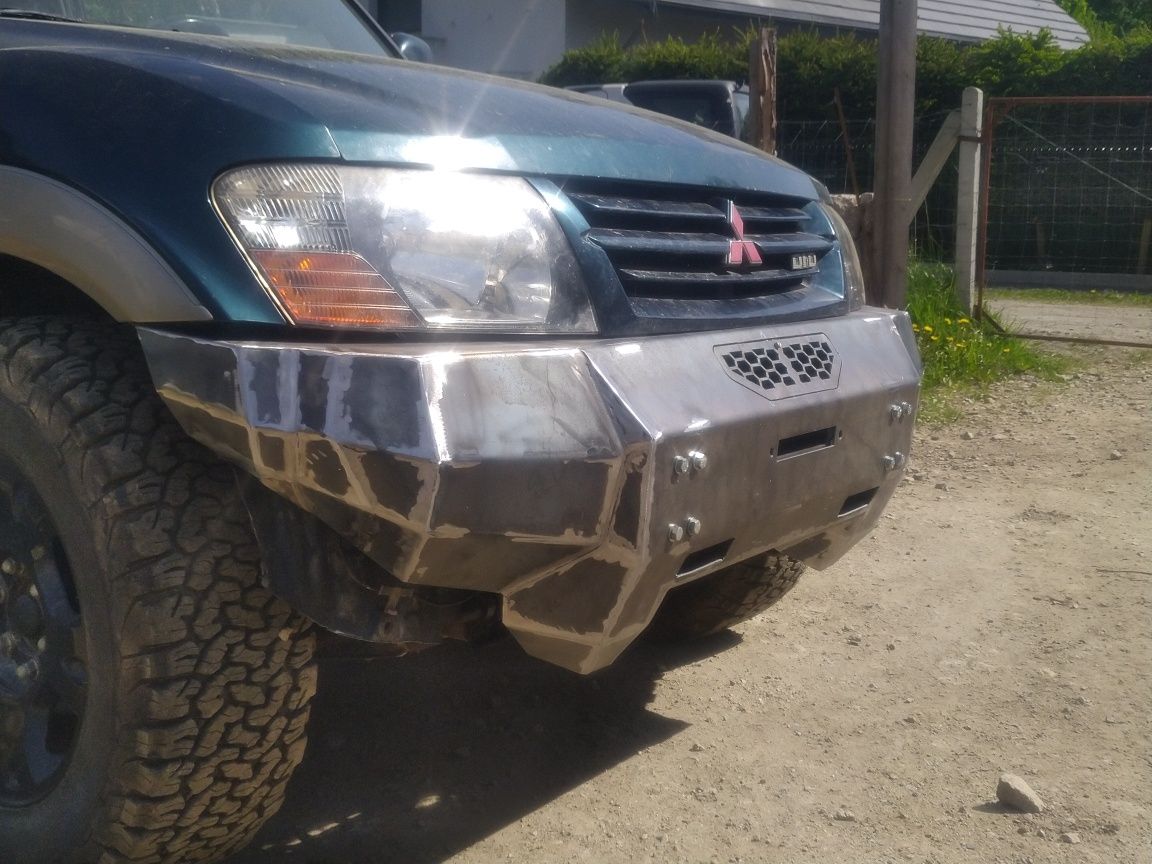 Zderzak metalowy Mitsubishi Pajero off road przedni tylny