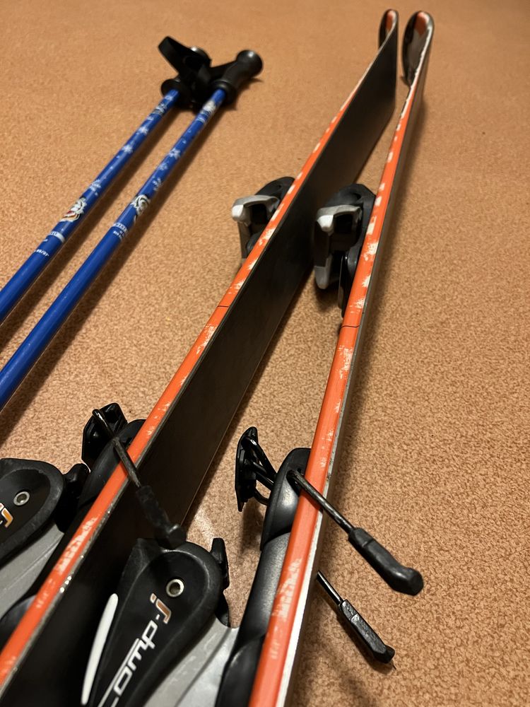 Narty Rossignol PRO X1 + kijki Skitty Tecno Pro