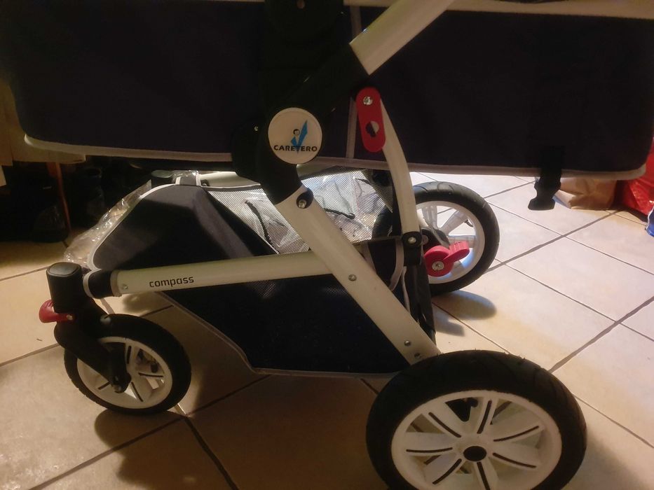 Wózek dziecięcy gondola i spacerówka Caretero Compas 2w1 Stan idealny