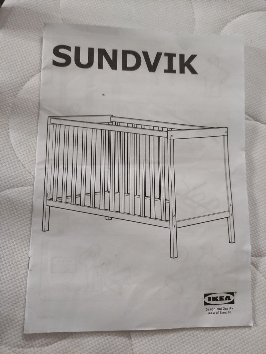 Ikea Sundvik łóżeczko dla dziecka 120x60
