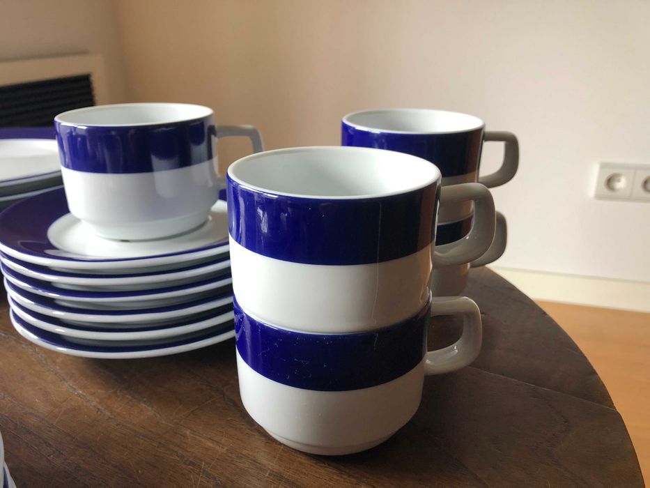 Serviço chá e café porcelana Costa Verde