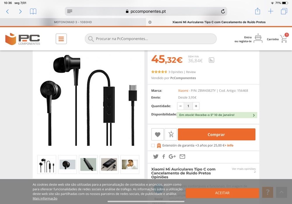 Auriculares Headphones Phones IEM HI-RES ANC/ANR USB-c High Resolution