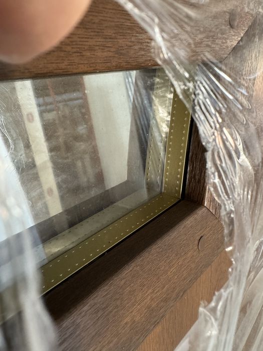 drzwi zewnętrzne ocieplane Mikea metalowe 90 orzech Violin