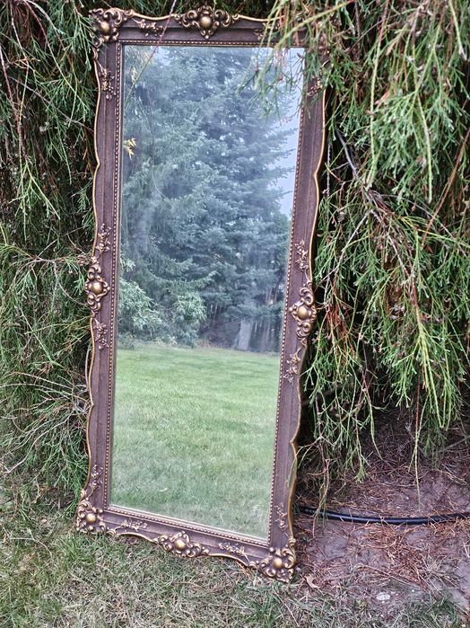 efektowne lustro w ozdobnej ramie
