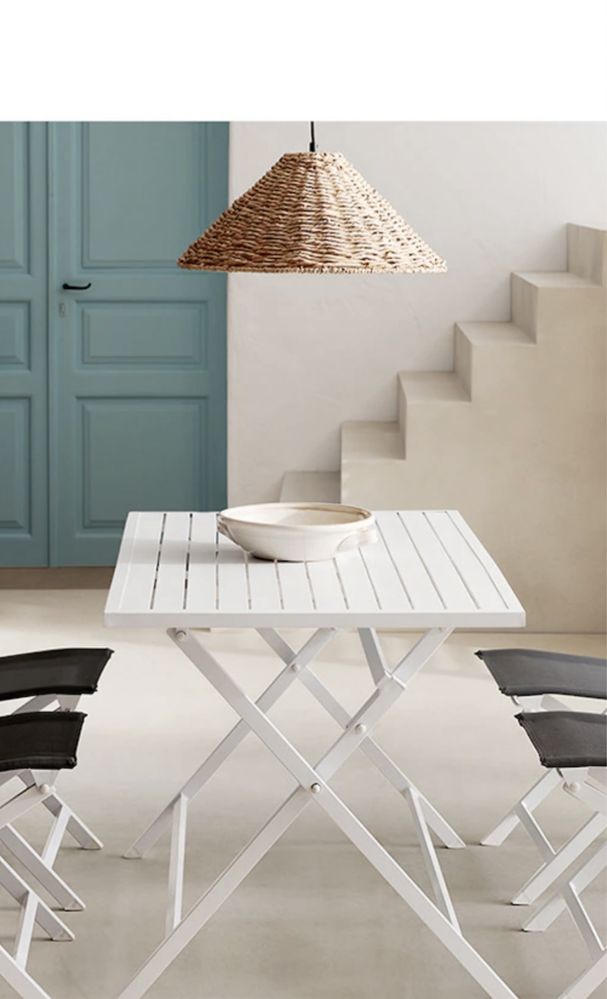 Mesa de varanda/jardim em aluminio