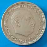 5 Pesetas de 1957*72 Francisco Franco