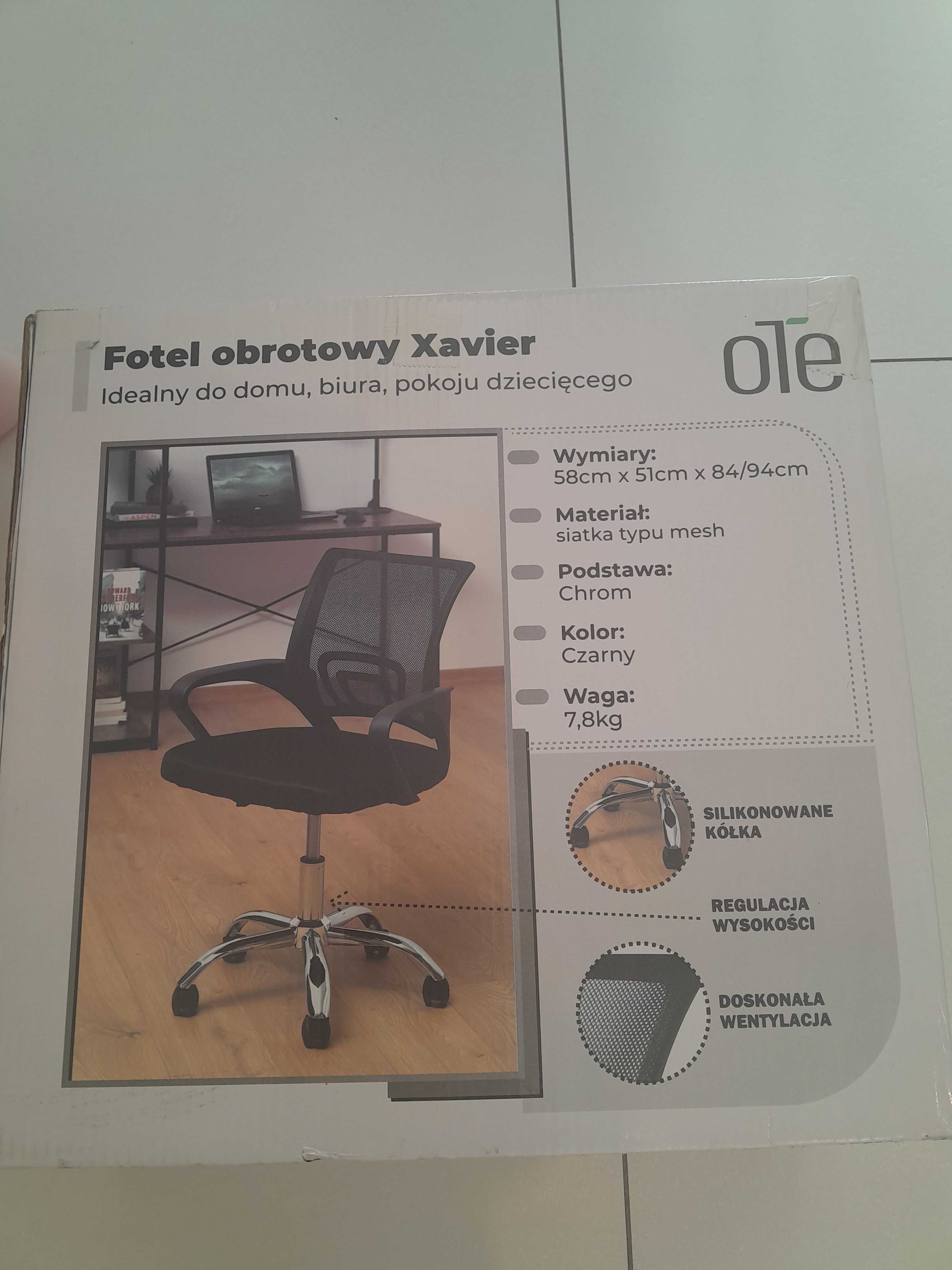 FOTEL obrotowy  XAVIER nowy