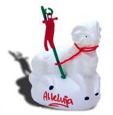 Baranek wielkanocny duży Alleluja 9 cm