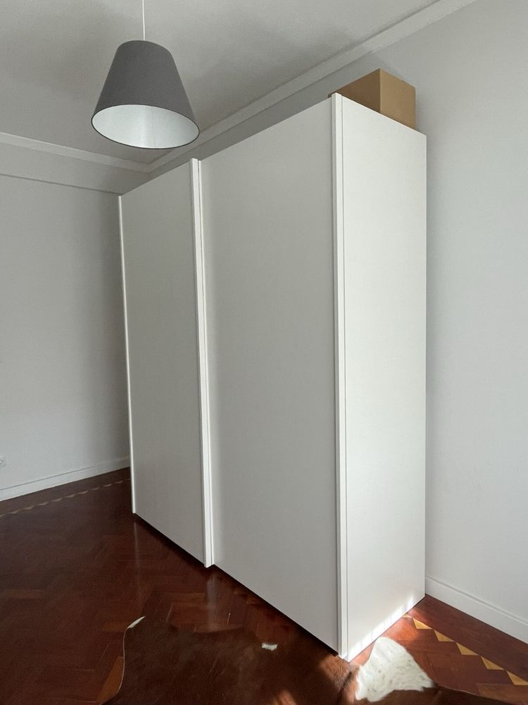 Roupeiro Lourini Prestige 2 portas de correr com 180 cm