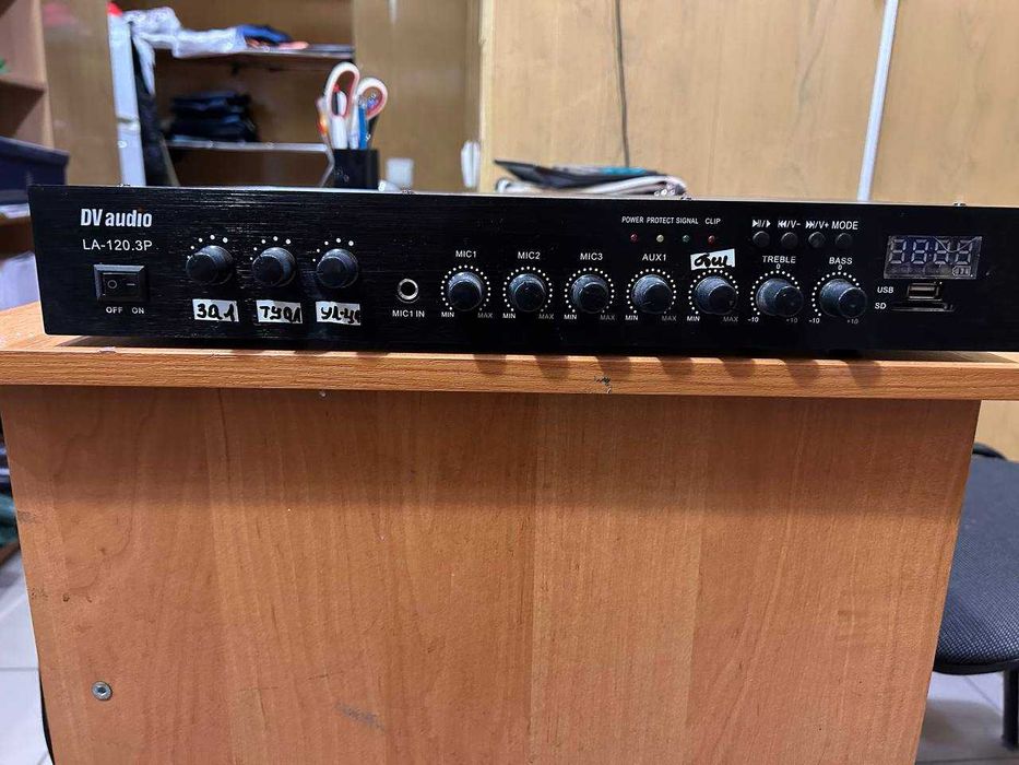 Трансляційний мікшер-підсилювач з USB DV
audio LA-120.3P