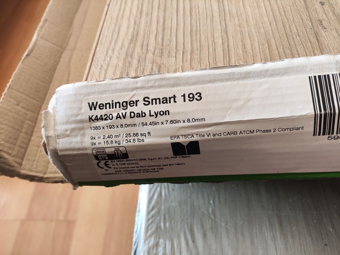 Panele podłogowe WENINGER - Smart - Dąb Lyon 8mm AC4