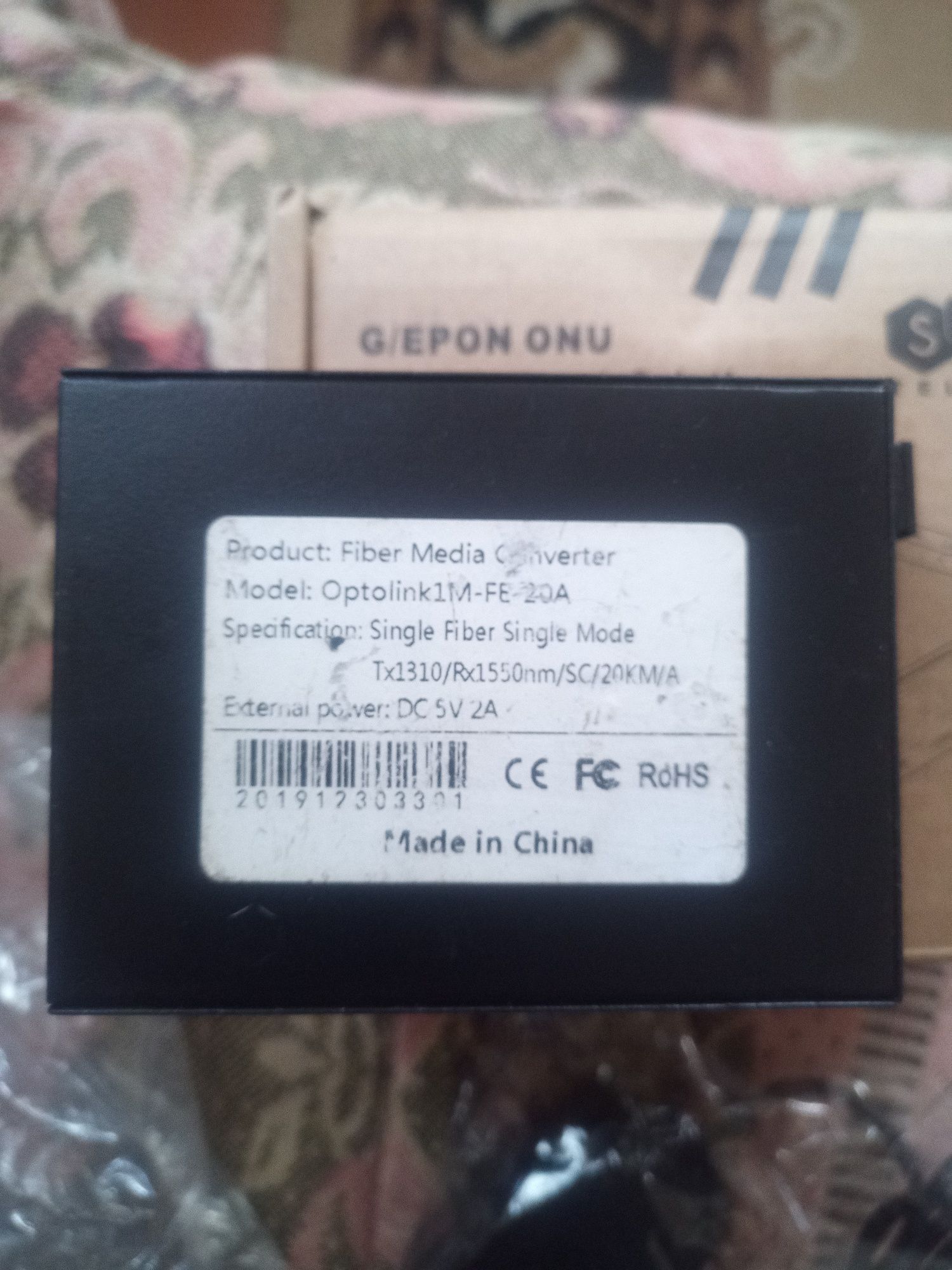 Optolink M1-FE-20A.Медіаконвертор.
