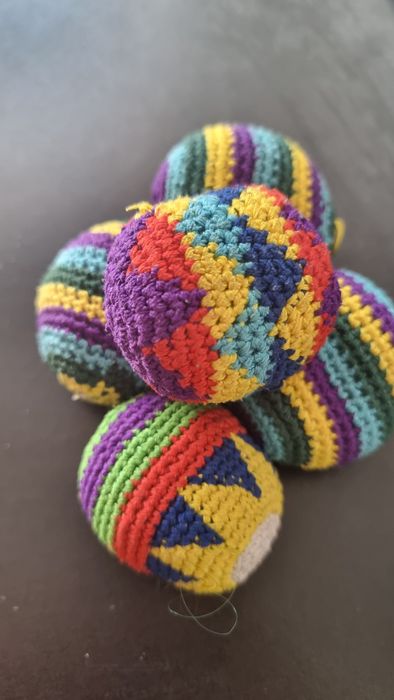 Bolas de malabarismo feitas à mão