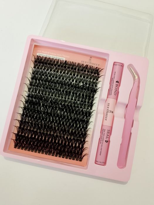 Sztuczne rzęsy doklejane kępki rzęs rzęsy bondingowe zestaw rzęs