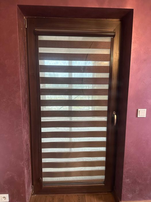 Okno balkonowo-tarasowe  Piękny kolor Rezerwacja