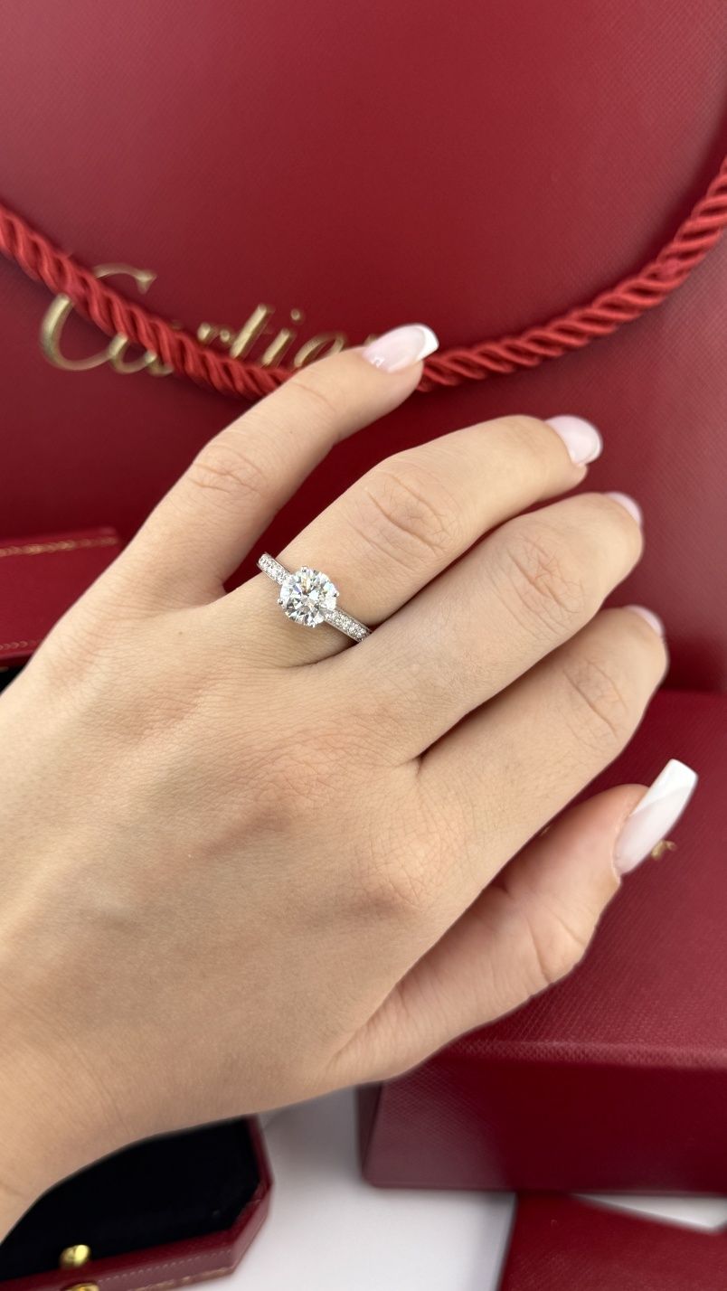 Кольцо в стиле Cartier центр 1,51 сt.