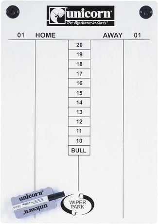 Rezerwacja / Unicorn tablica wyników do darta Scoreboard 40x57 cm