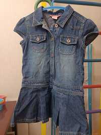 Платье для девочки джинсовое
