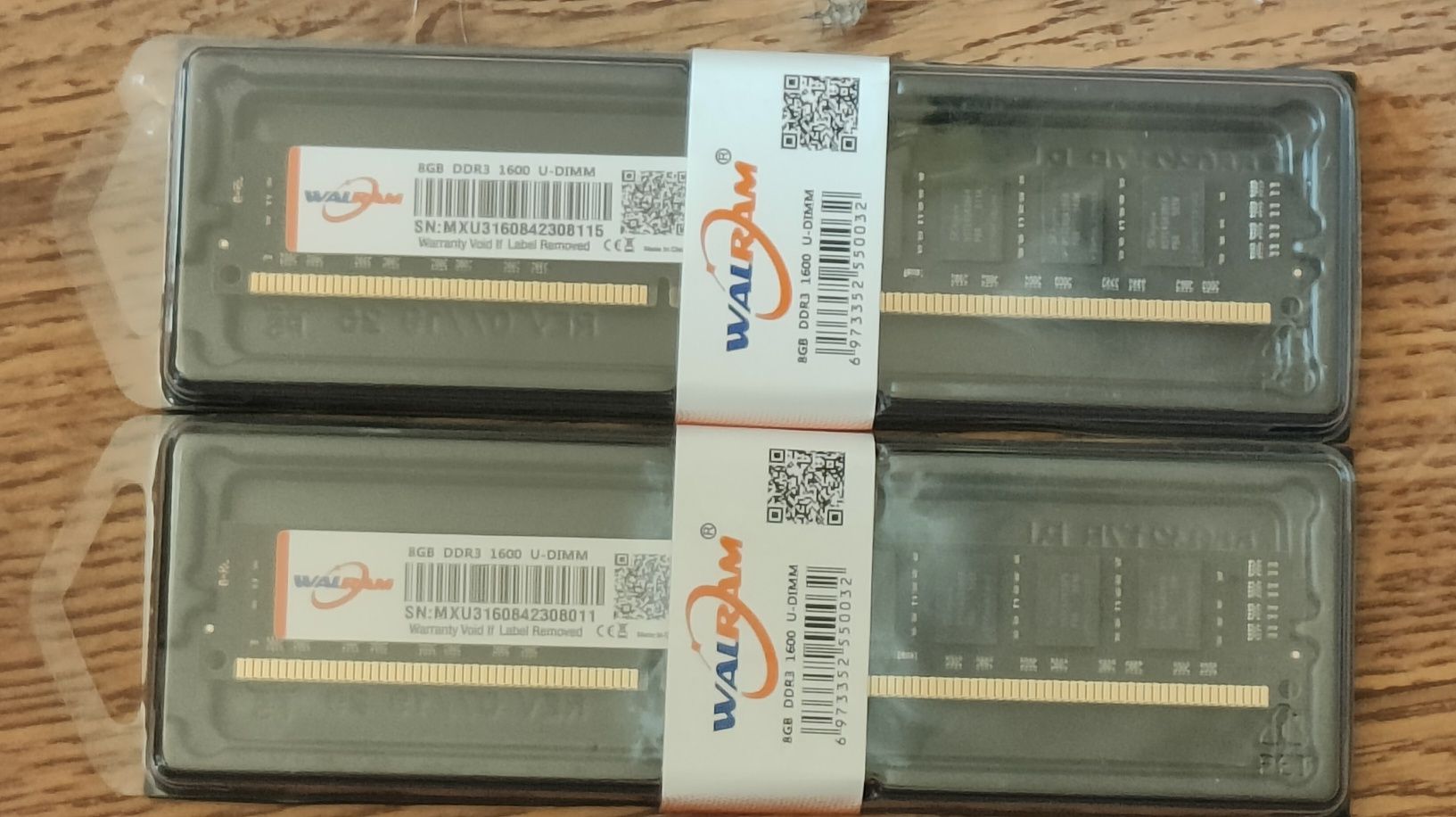 Новые планки оперативной памяти для ПК 8Gb DDR3 1600MHz