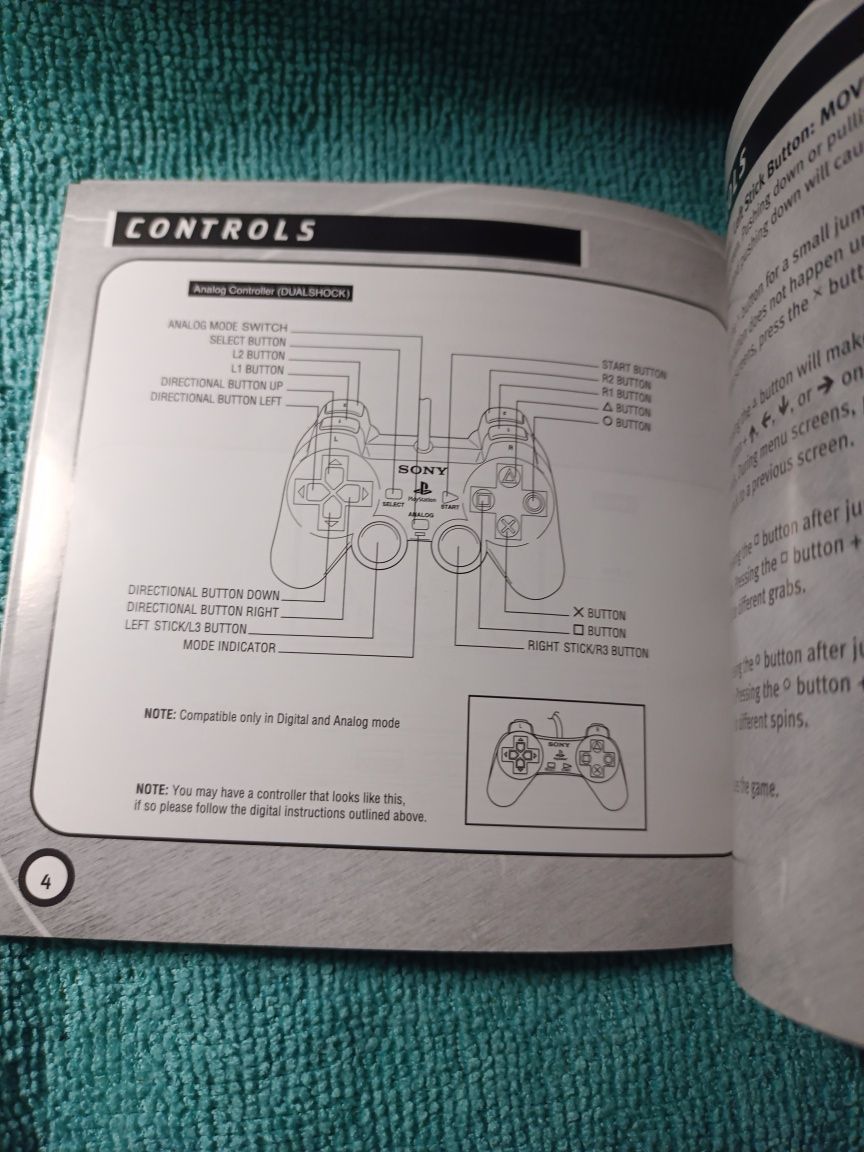 Ps1 x-bladez psx psone Książeczka Manual Angielska