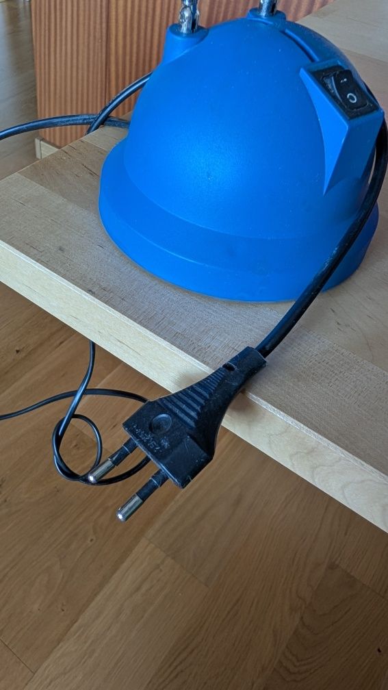 Niebieska mała lampka na biurko BRILUX DL-328