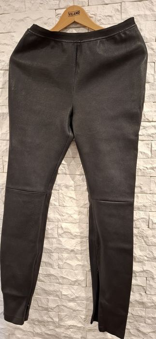 Легінси в стилі Cos, стрейч, натур. шкіра