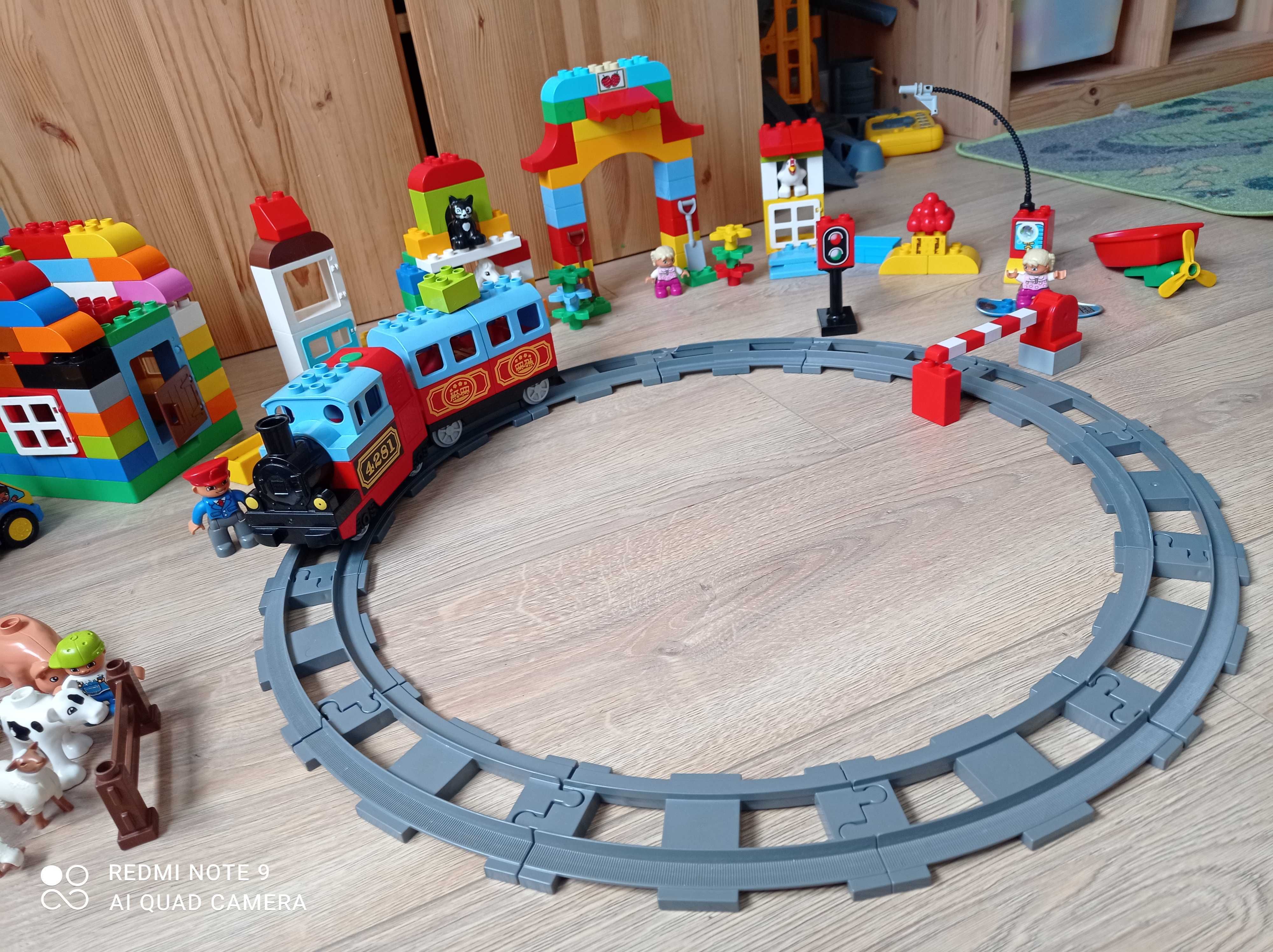 Lego duplo pociąg, farma, zwierzęta