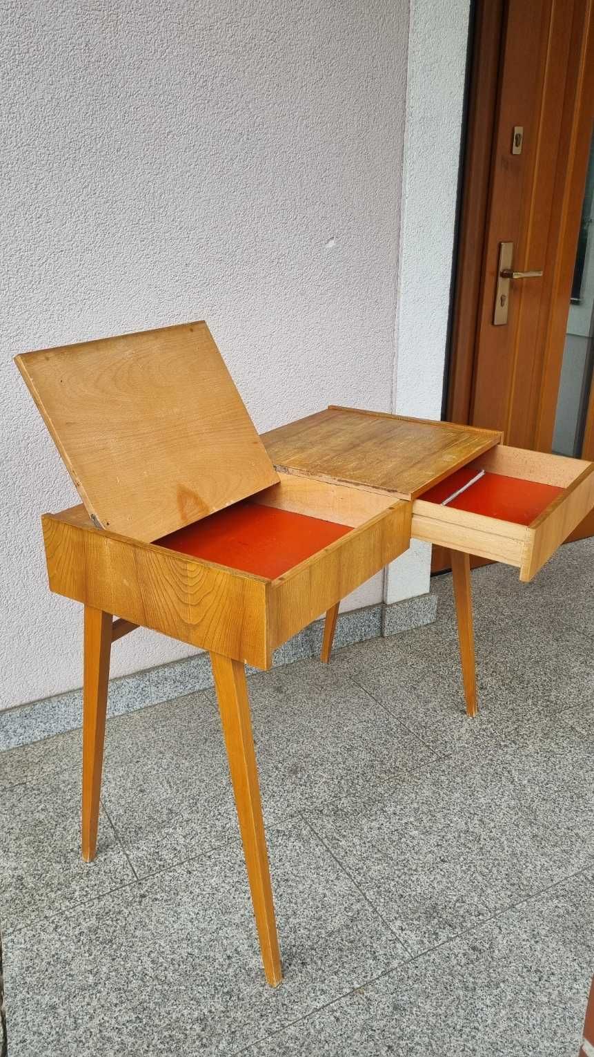 Konsola toaletka Mid Century Design Czechosłowacja lata 60 Jirak PRL