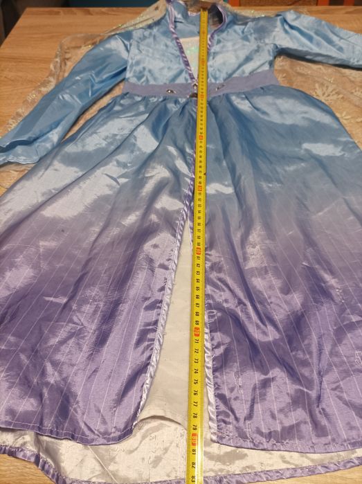 Strój karnawałowy, przebranie kostium Elsy z Krainy Lodu