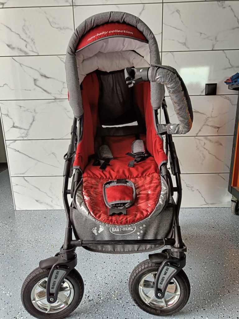 Wózek Baby Merc 3w1, w bardzo dobrym stanie.