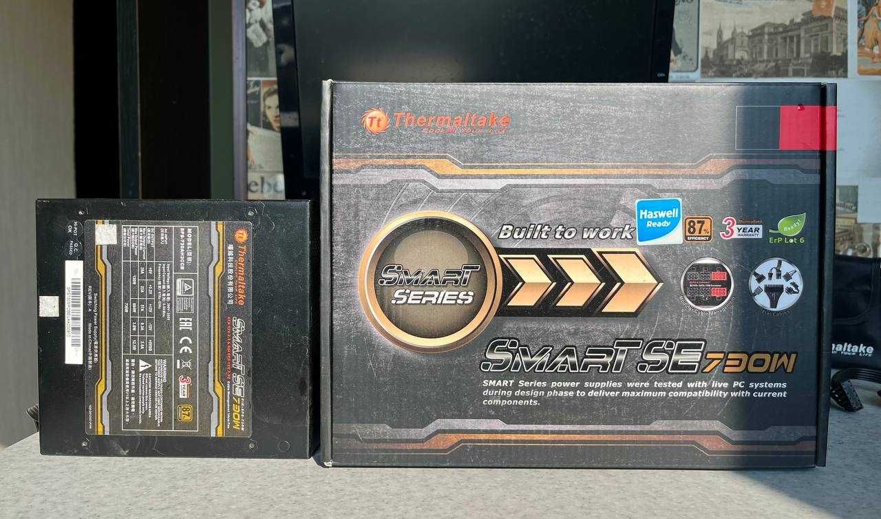 Блок питания Thermaltake Smart SE 730W [Тянет мощные видеокарты]