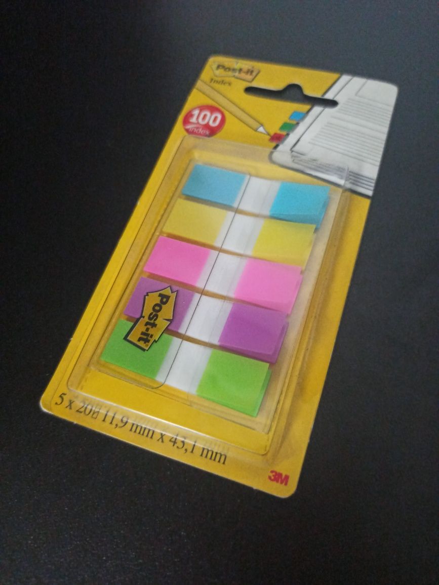 Zakładki indeksujące Post-it 12x43mm 5x20 kartek