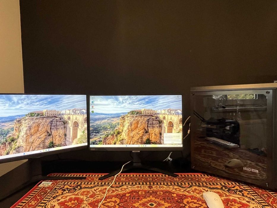 Komputer Gamingowy - RTX 4060 - AMD Ryzen 7 5800X - Zestaw 2 Monitory