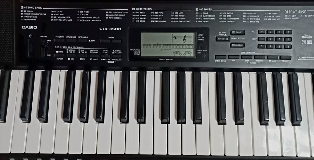 Синтезатор Casio CTK-3500 динамічна клавіатура
