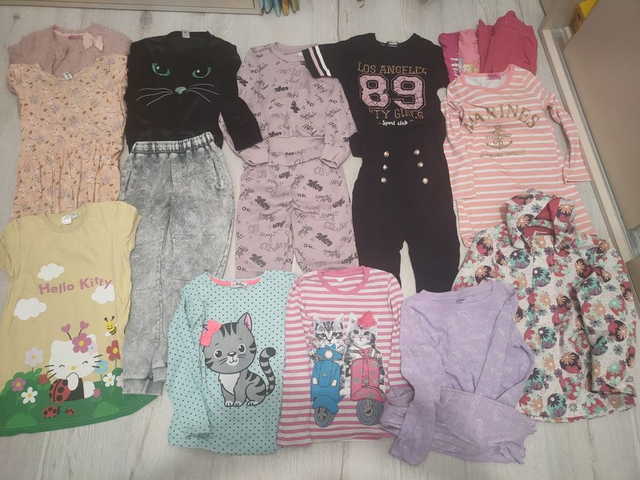 Zestaw dziewczynka 116-122