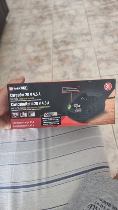 Carregador rápido 4,5ah parkside lidl
