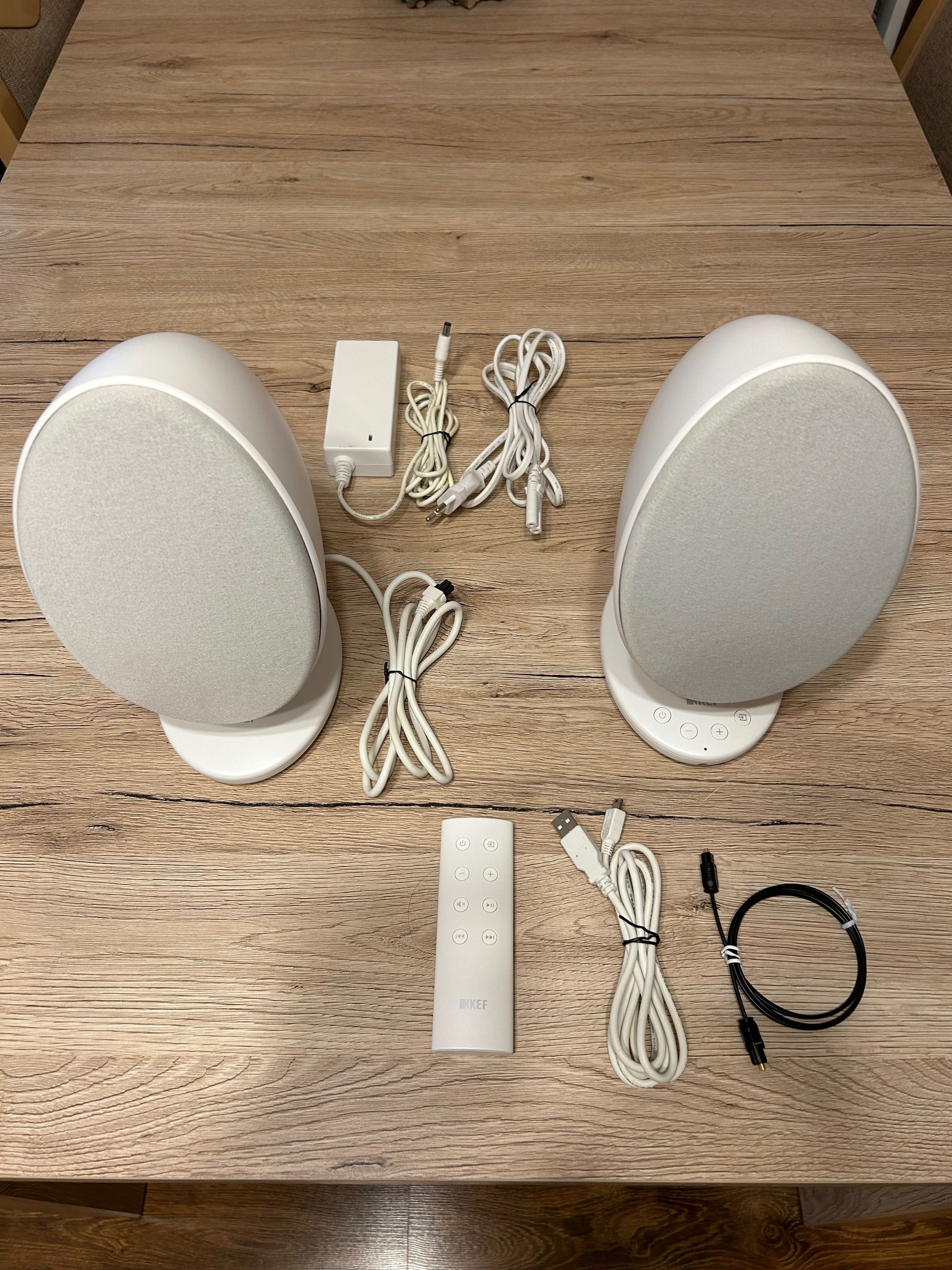 Kolumny KEF EGG białe para bluetooth